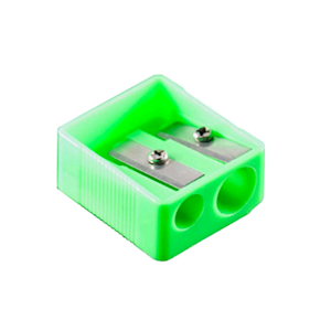 Osmer Plastic Sharpener, 2 Hole, Assorted Colour, Each