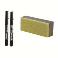 Whiteboard Starterkit, Eraser and 2 Pens, Each Each