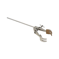 Haines Retort Clamp, Four Prong, Heavy Duty, Cork Jaws, 245mm, Each Each