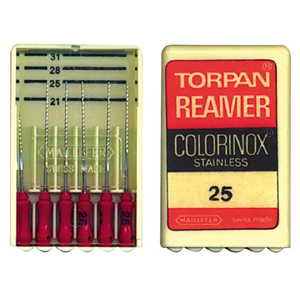 Maillefer Reamers 25mm #25 6/pk Pack
