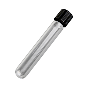 Livingstone Test Tube with Recyclable Plastic Screw Cap, 16 x 100mm, Borosilicate Glass, Each Each