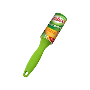 Sabco Lint Buddy Roller with Handle, Green, 30 Easy Peel Sheets Roll, Each Each