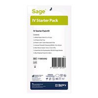 Sage IV Starter Pack #9, All-in-One Pack, Easy to use, Sterile, 45 Packs/Dispenser Box, 180 Packs/Carton