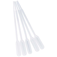 Samco Grad Transfer Pipettes 222,1mL Large Bulb,5.8mL Capacity,15.5L cm,4.6Dmm Stem,Bulb Draw 3.4mL,25Drops/mL,NonSterile,20/Pk Box