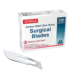 Out of Date, Livingstone Surgical Scalpel Blade, Size 21, Carbon Steel, Sterile, Loose, Price Discounted, While Stocks last Each