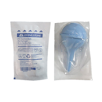 Livingstone Ear Syringe Suction Bulb, 60ml, PVC Latex Free, Sky Blue, Sterile Single Pouch with Printed Expiry Date, Each