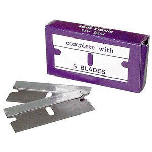Safety Razor Single Edge, 5/Pack Pack