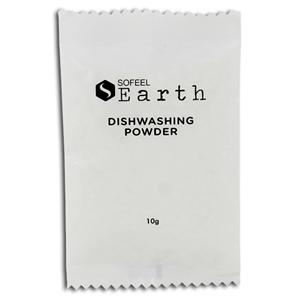 Sofeel Earth Dishwashing Powder, 10g Pack, 500 Packs/Carton Carton