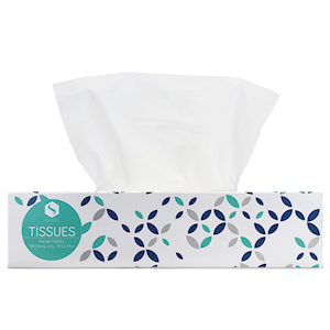 Sofeel Executive Facial Tissues 2-Ply 100 Sheets/Box, 48 Boxes/Carton Carton