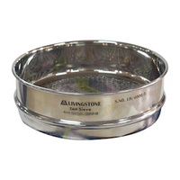 Test Sieve, 4mm Aperture, Wire Mesh, 200mm Diameter, 50mm Height, Stainless Steel, Certified, Each Each