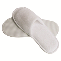 Livingstone Slippers, Cotton Towel, White, 1 Pair/Pack, Disposable Pair