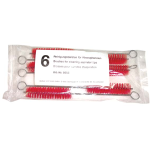 High Volume Aspirator Brushes, No 9556, Large, Pink Bristle, 6/Pack Pack