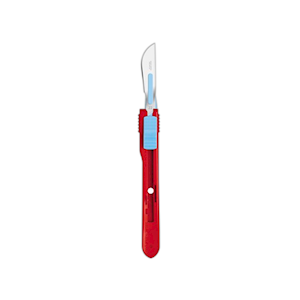 Swann Morton Retractable Surgical Scalpel Blade, No. 24 (3911), Sterile, Disposable, Stainless Steel, 25/box Box