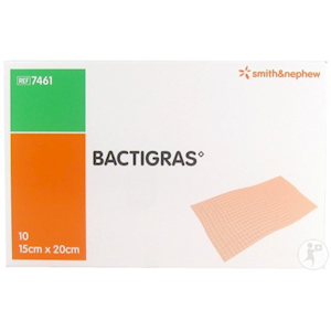 BACTIGRAS A/SEPTIC PRFFN GZE 15X20CM 10/BX Box