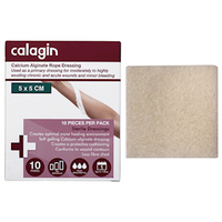 CalaginCalcium Alginate Dressing, 5 x 5cm, Sterile, Non-Adhesive, 10 Pieces/Box Box
