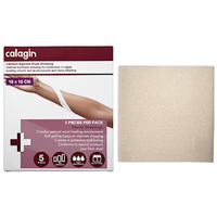 CalaginCalcium Alginate Dressing, 10 x 10cm, Sterile, Non-Adhesive,5 Pieces/Pack Box