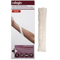 Calagin Calcium Alginate Rope Dressing, 30cm, Sterile, 5 Pieces/Box Box