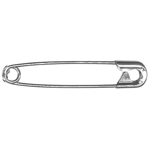 Livingstone Safety Pins, No. 3, 51mm, 12 Pins/Pack (SP3LBAG-12) Bag