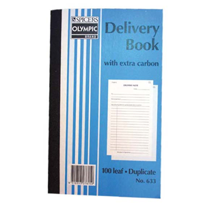 Olympic Delivery Book #633, 8 x 5inch, 200 x 125m, 100 Leaf, Duplicate, Each Each