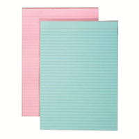 OFFICE PAD A4 BANK TINTED PINK100LF EACH Each