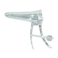 Universal Vaginal Speculum, Duckbill, Cusco Screw Action, Recyclable Plastic, Clear, Large, 200 Pieces/Carton