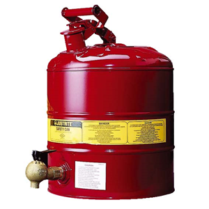 11L Metal Safety Can with Faucet Each Justrite Each