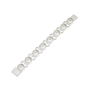 8 Strips Flat Cap Only, For 0.2ml PCR Tube, Clear, 125/Pack Pack