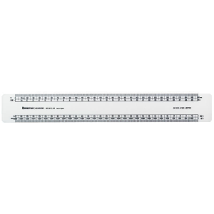 OVAL SCALE RULES ACADEMY AS1212-3 300MM SCALES Each
