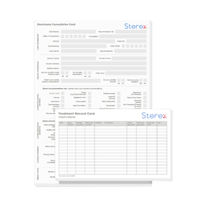 Sterex Electrolysis Treatment and Consultation Pads, Consultation (x25), Treatment (x25), 50 Pieces/Pack Pack