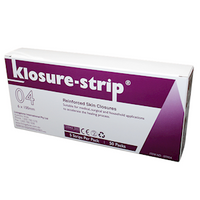 Klosure-Strip Reinforced Wound Skin Closure Strips No. 04, 6 x 100mm, 5/Pack, 50 Packs/Box Box