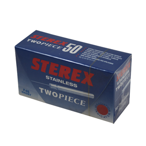 Sterex Electrolysis Needles, Stainless Steel, 2 Piece, 4F Short, 50/Box Box