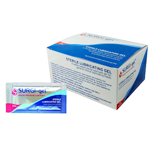 Out of Date, SURGI-GEL LUBRICATING JELLY 3ML SACHETS 144/BOX, Original Unopened Condition, Price Discounted, While Stocks last Box