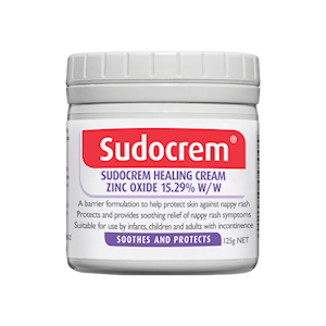 Sudocrem Healing Cream, with Active Ingredient: Zinc Oxide 15.25pct w/w, 125g, Each Each