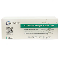 CLUNGENE COVID-19 Rapid Antigen Test RAT, Nasal, Self-Testing, 5 Tests/Box, TGA 396675, Expiry end Dec 2025 Box