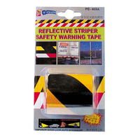 Black/yellow Reflective Zebra Tape Self Adhesive 5x100 Cm Each