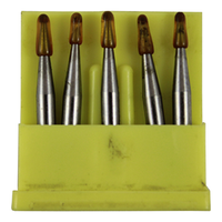 Midwest Tungsten Carbide Burs, Right Angle, 1, 5/Pack Pack