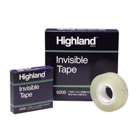 TAPE INVISIBLE HIGHLAND 6200 12MMX33M EACH Each