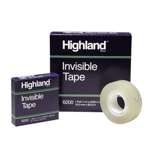 TAPE INVISIBLE HIGHLAND 6200 12MMX33M EACH Each