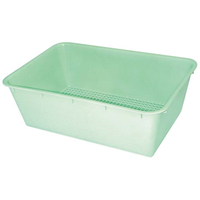 Surgical Basket, 400 x 270 x 135mm, Perforated Green, Each Each