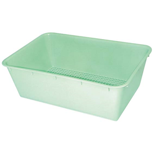 Surgical Basket, 400 x 270 x 135mm, Perforated Green, Each Each