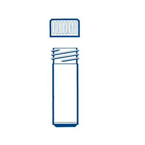 Livingstone Flat Bottom Specimen Tube 5ml, 17 x 50mm, Polystyrene, Unlabelled, White Lid, EO Sterile,2,000 Pieces/Bag Carton
