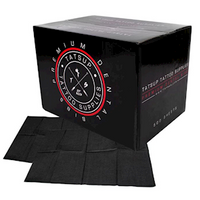 Tatsup Premium Dental Bib, Black, 500/Box Box