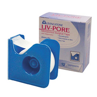 Out of Date, Liv-Pore Surgical Tape 25mm x 9m in Dispenser, Original Unopened Condition, Price Discounted, While Stocks last Each