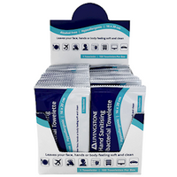 Livingstone Hand Sanitising Alcohol-Free Antibacterial Towelette Wipe, 16 x 20cm, 100 Single Sachets/Box, 800/Carton Carton