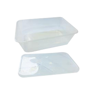 Universal Take-Away Rectangular Container, Base and Lid Set, 700ml, 50 Sets/Pack, 500 Sets/Carton Kit