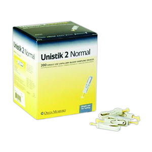Unistick 2 Normal Blood Letting Device, 200/Box Box