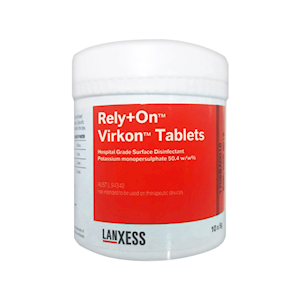 Virkon Broad Surface Virucidal Disinfectant Tablet, 5g, 10 Tablets/Jar, 20 Jars/Carton