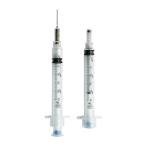 VanishPoint Syringes with Needle, 3mL, 21G x 38mm, 100 Pieces/Box
