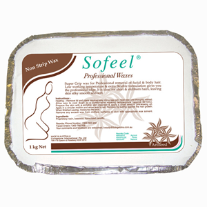 Sofeel Depilatory Professional Hot Waxes, Non-Strip Wax, 100 Percent Australian Made, Aniseed, 1kg, Each Each