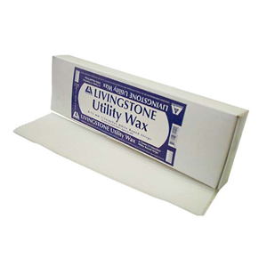 Livingstone Utility Wax White, Extra Large Round Strips 280x80x4.75mm, 96/Box Box